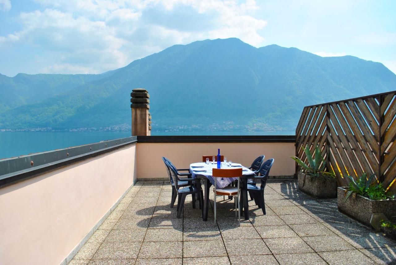 Loft With Big Terrace Lake View Apartment Sala Comacina Bagian luar foto